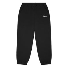 Dime Men Classic Small Logo Sweatpants Black - BOTTOMS - Canada