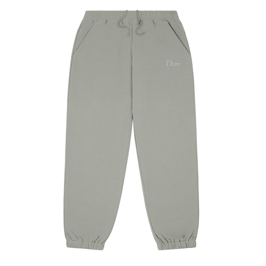 Dime Men Classic Small Logo Sweatpants Gravel - BOTTOMS - Canada