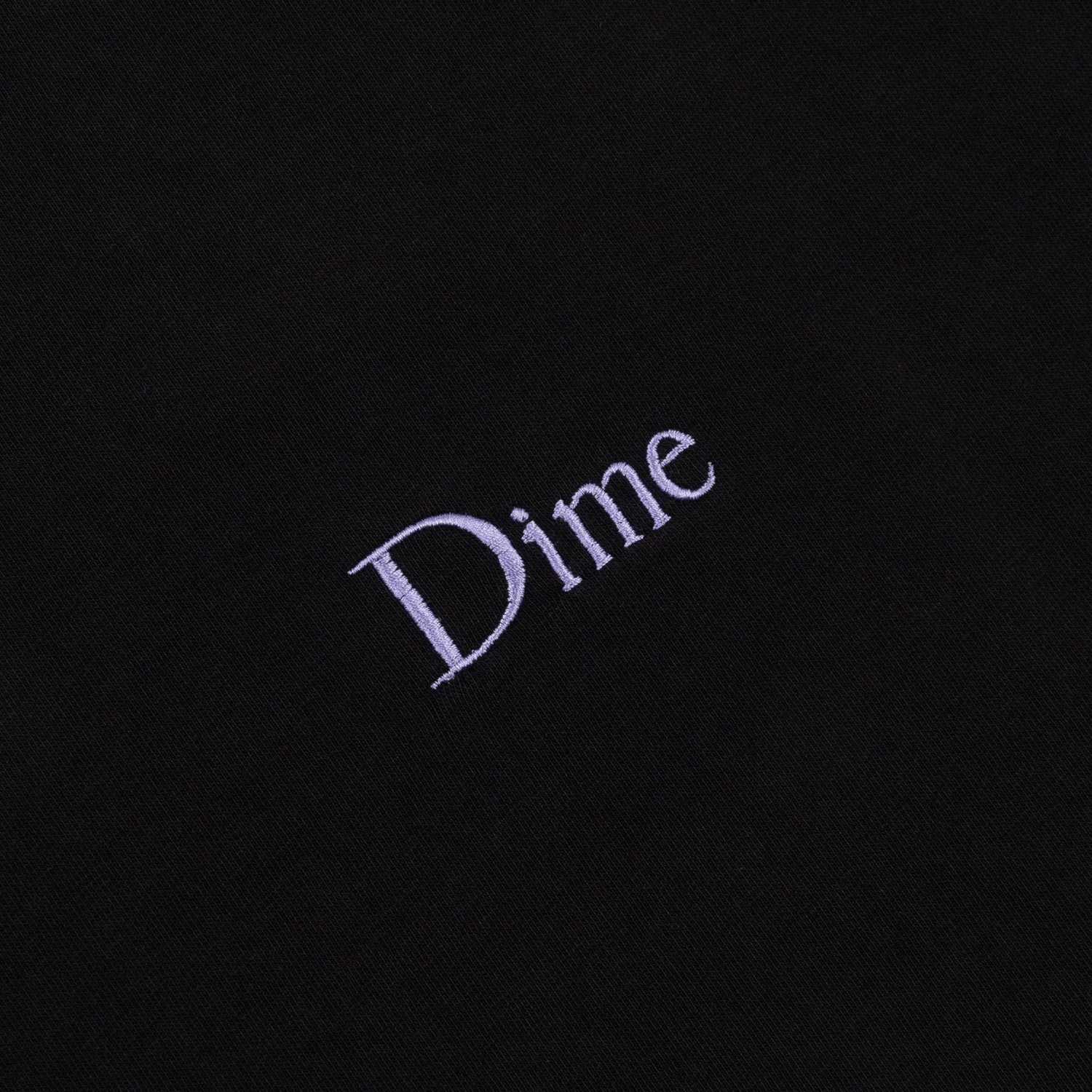 Dime Men Classic Small Logo T-Shirt Black (Purple Emblem) - T-SHIRTS - Canada