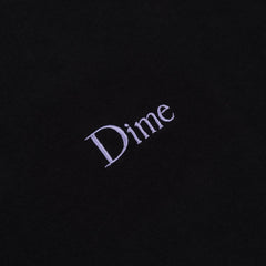 Dime Men Classic Small Logo T-Shirt Black (Purple Emblem) - T-SHIRTS - Canada
