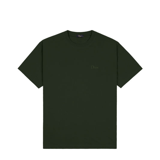 Dime Men Classic Small Logo T-Shirt Forest Green - T-SHIRTS - Canada