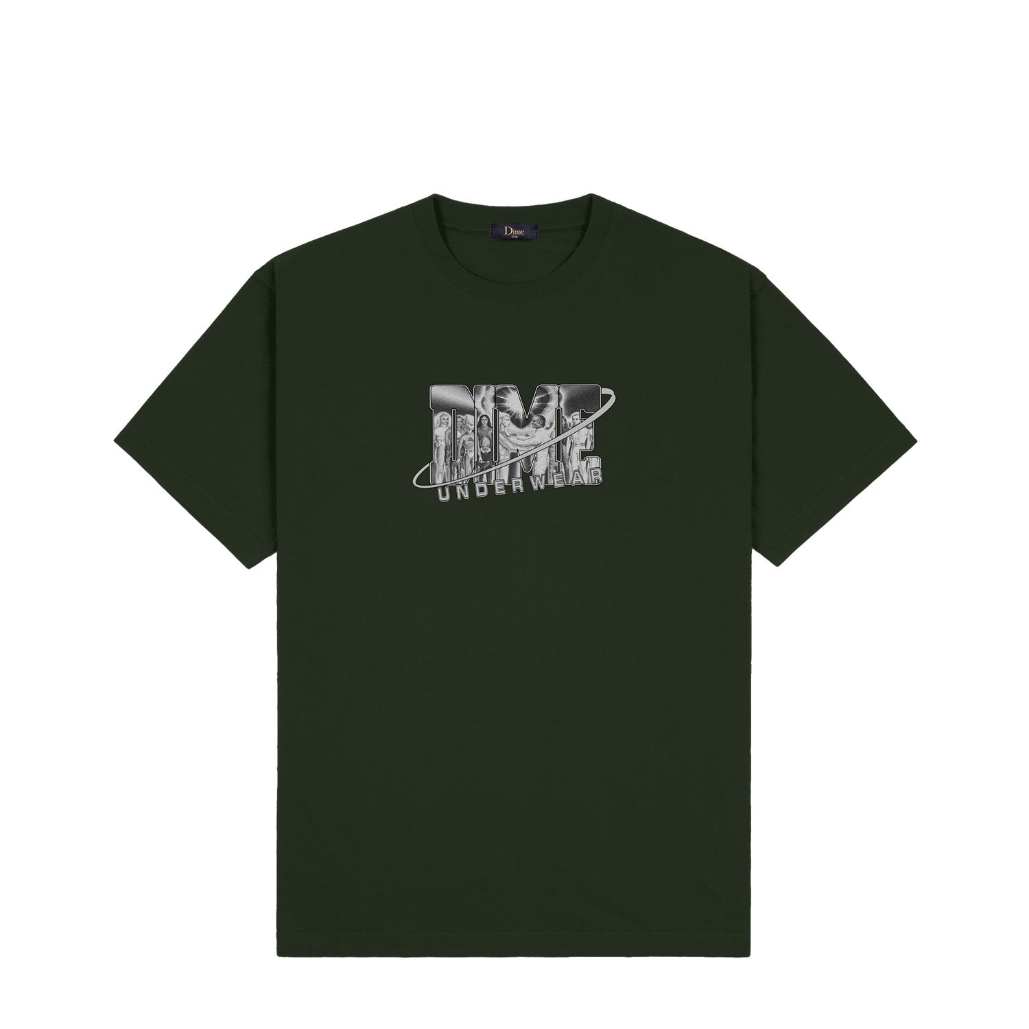 Dime Men Cosmic T-Shirt Forest Green - T-SHIRTS - Canada