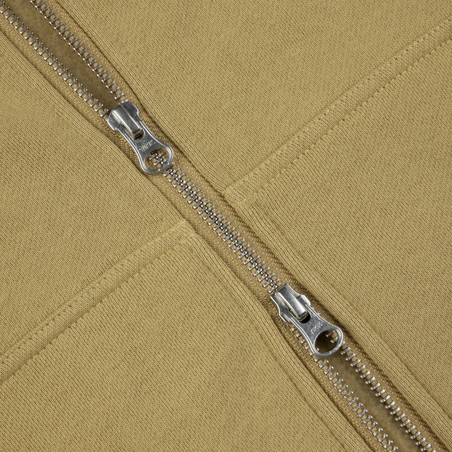 Dime Men Cursive Small Logo Zip-Hoodie Oak - SWEATERS - Canada