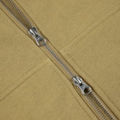 Dime Men Cursive Small Logo Zip-Hoodie Oak - SWEATERS - Canada