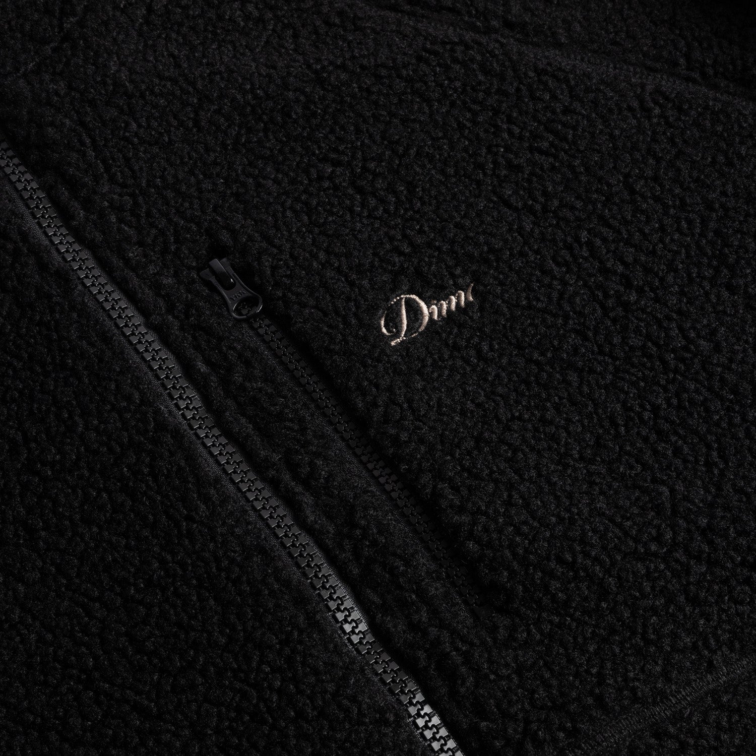 Dime Men Polar Fleece Sherpa Zip Black - OUTERWEAR - Canada