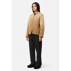 Dime Mohair Double Zip Knit Camel - SWEATERS - Canada