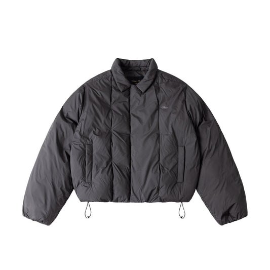Dime Pleated Puffer Charcoal - OUTERWEAR - Canada