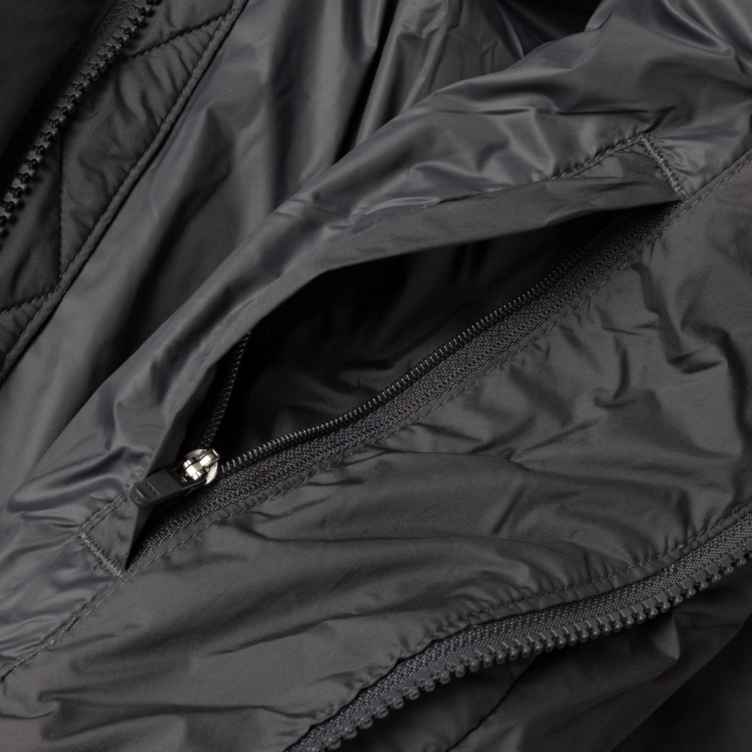 Dime Pleated Puffer Charcoal - OUTERWEAR - Canada