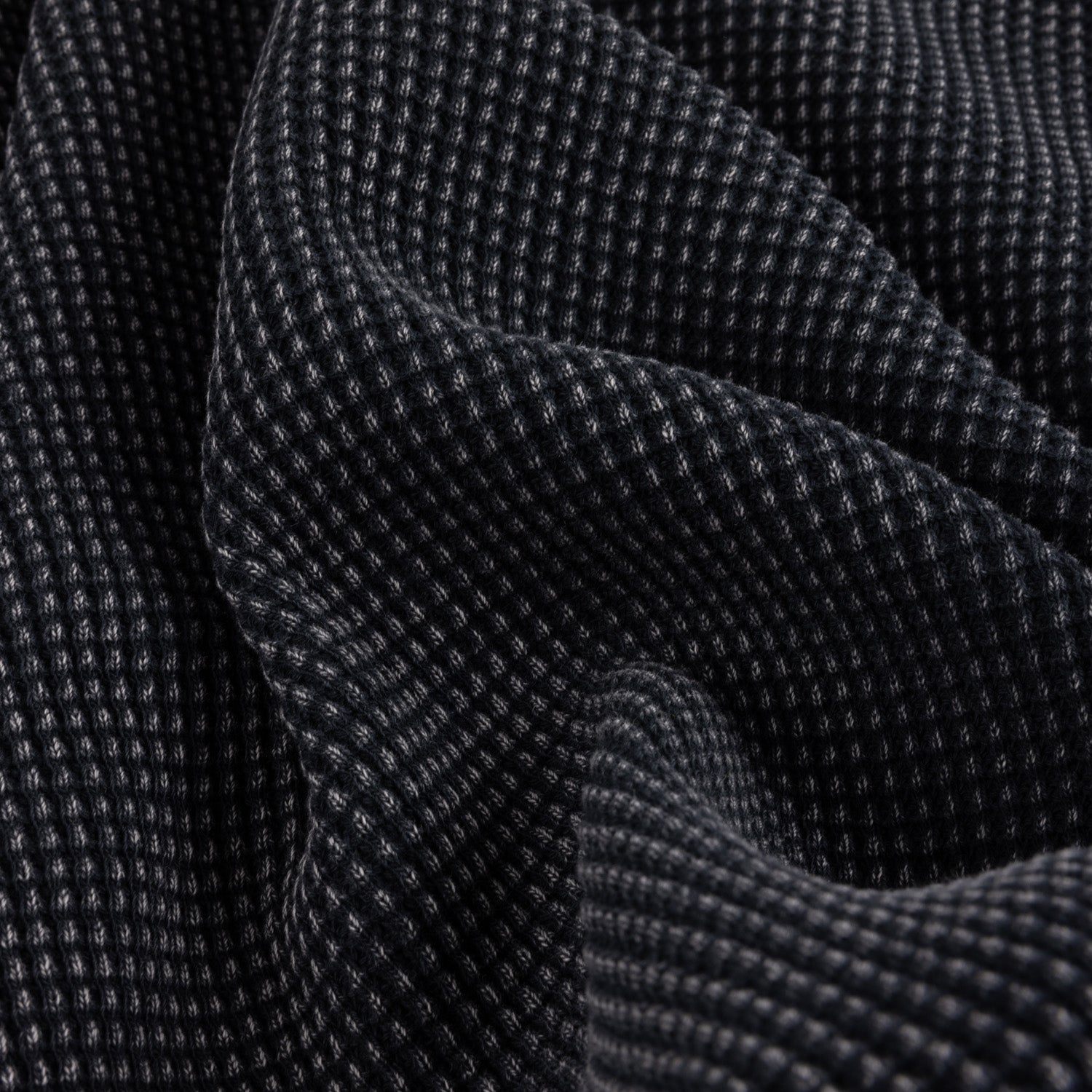 Dime Premium Waffle Zip Hoodie Faded Black - SWEATERS - Canada