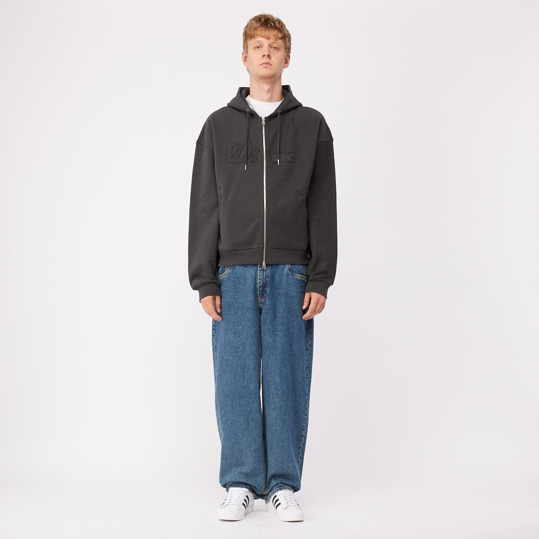 Dime Reverse French Terry Zip Hoodie Vintage Black SWEATERS Canada