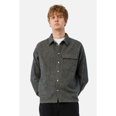 Dime Wool Overshirt Silver - TOPS - Canada