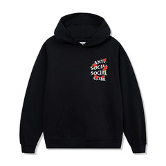 Anti Social Social Club Embroidered Rose Kkotch Hoodie Black
