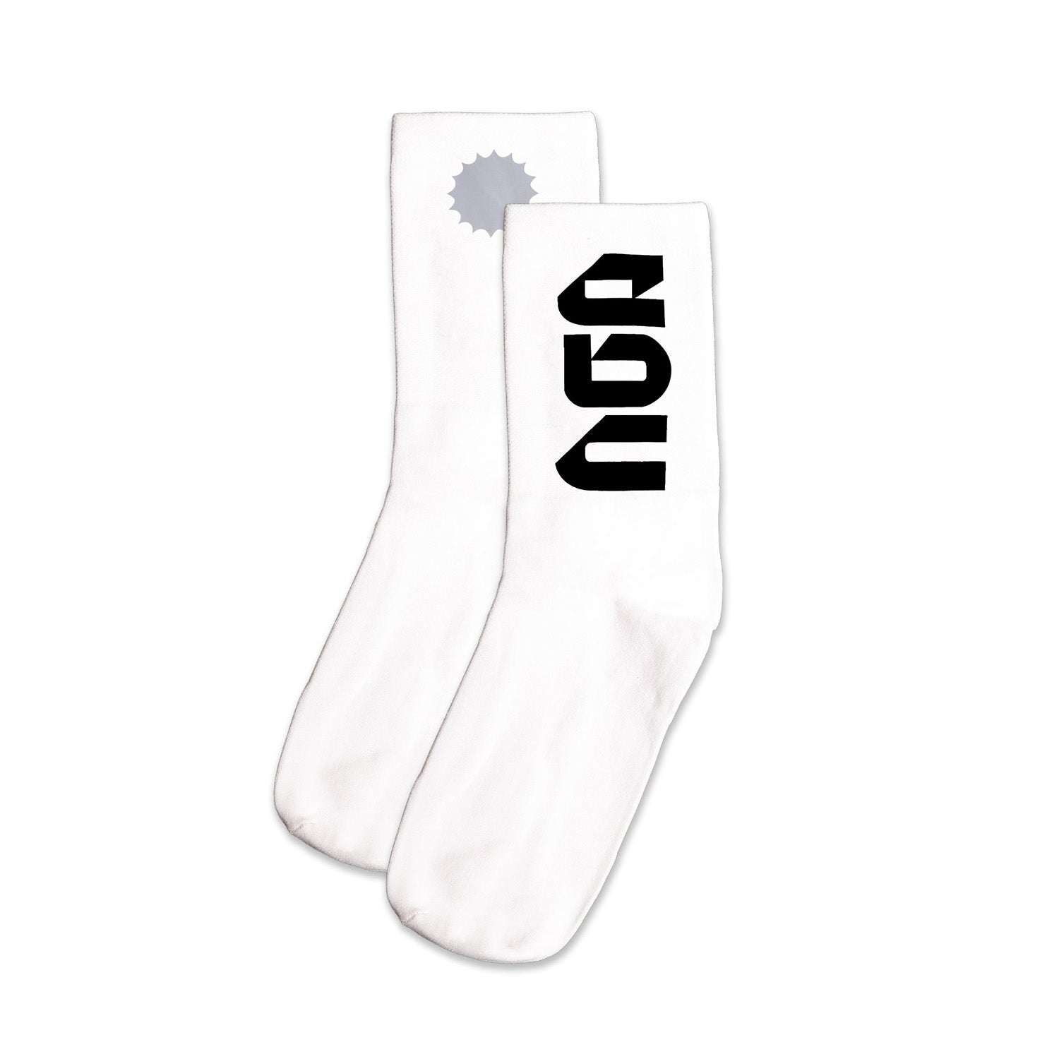 Everyday Better Club Performance Socks White Black - SOCKS - Canada