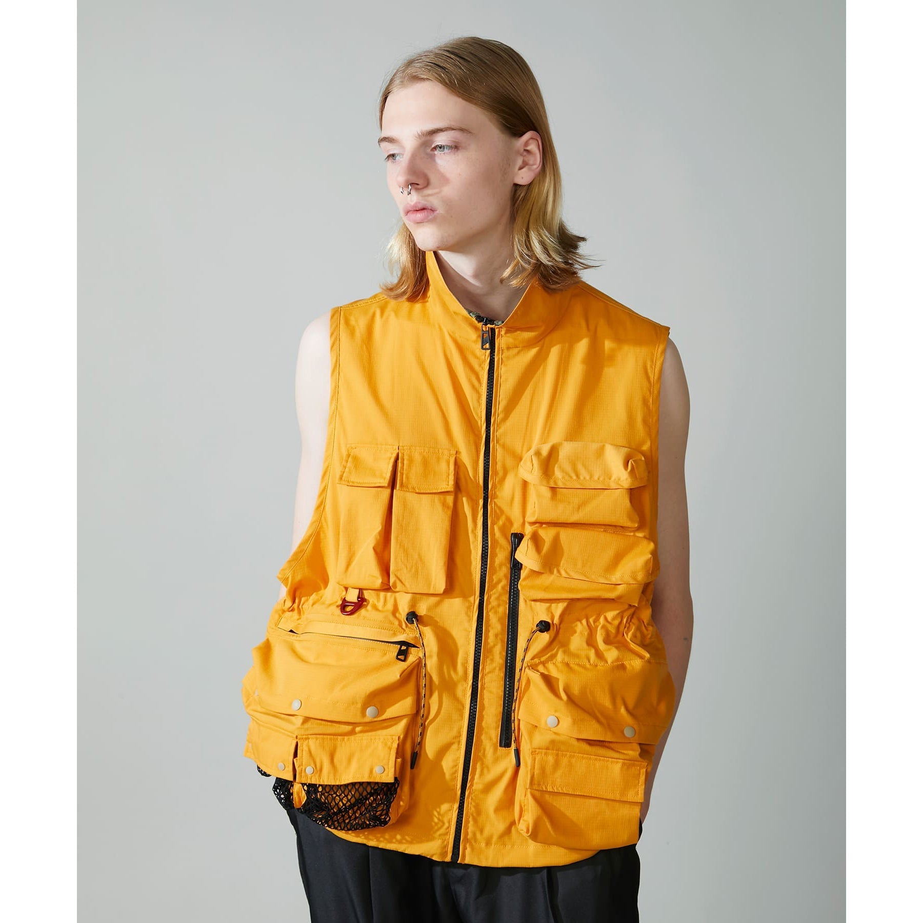 F/CE Men Flame Resistant Utility Vest Mustard - TOPS - Canada