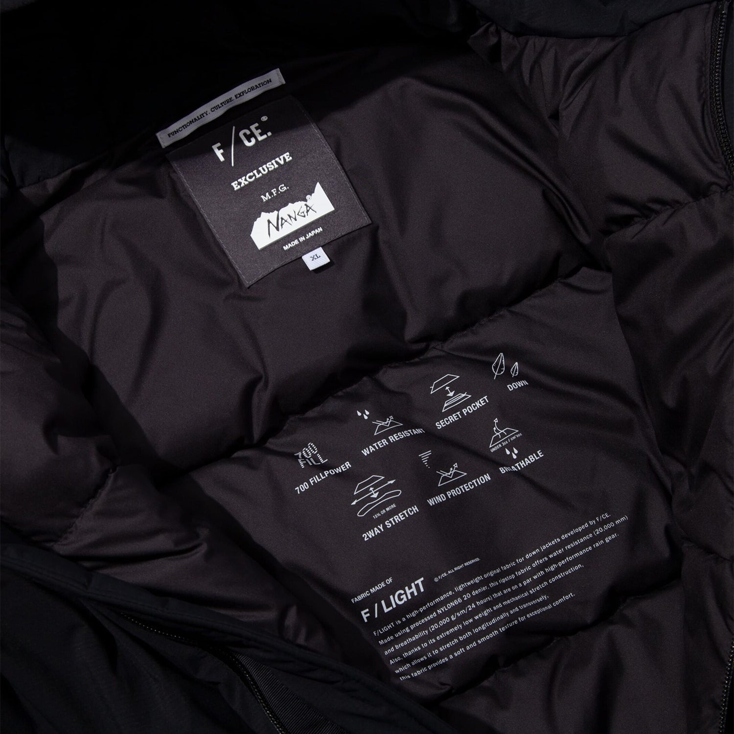 F/CE x NANGA FT MIL Down Parka Black - OUTERWEAR - Canada
