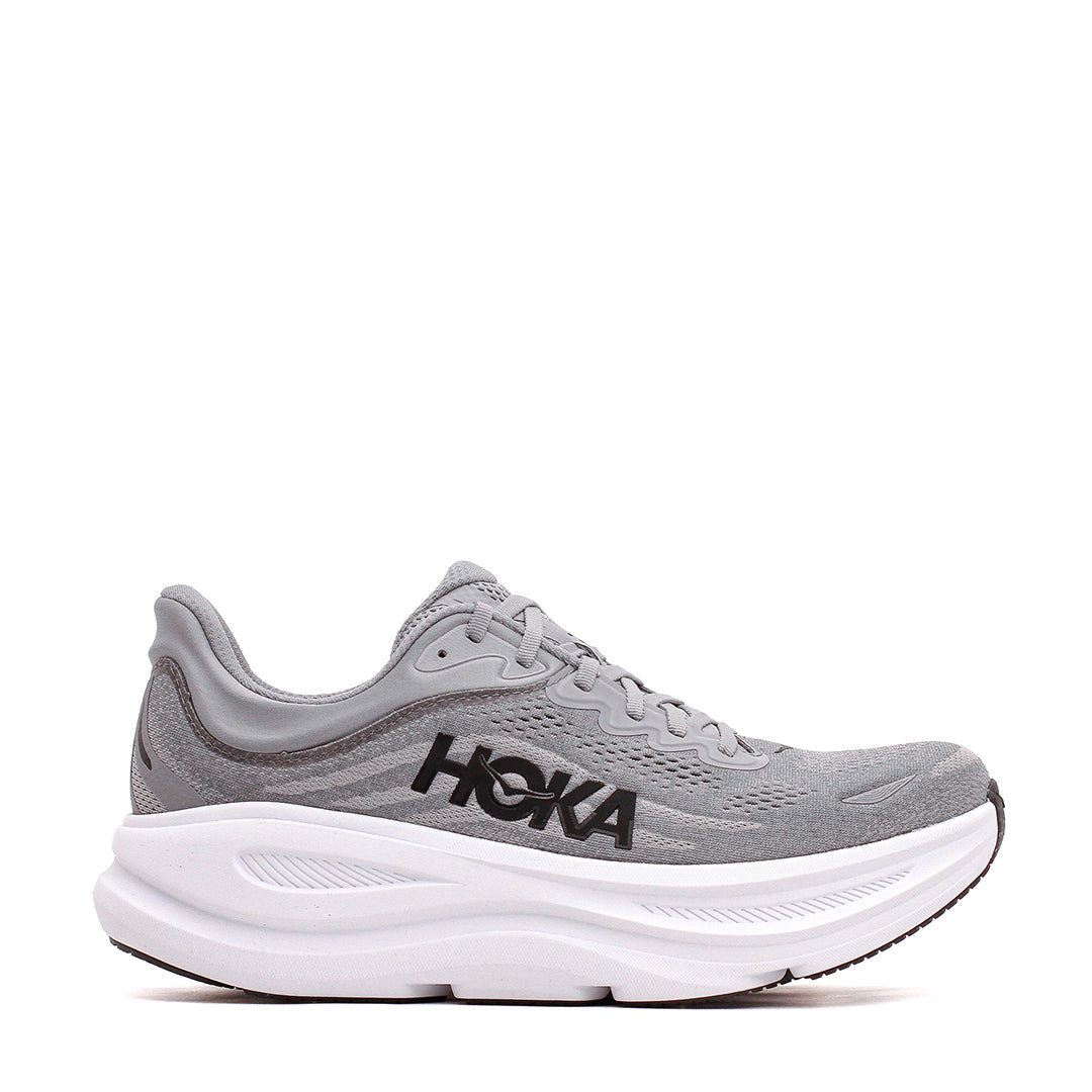 Hoka One One Men Bondi 9 Galactic Grey Stellar Grey 1162011-GCTC - FOOTWEAR - Canada