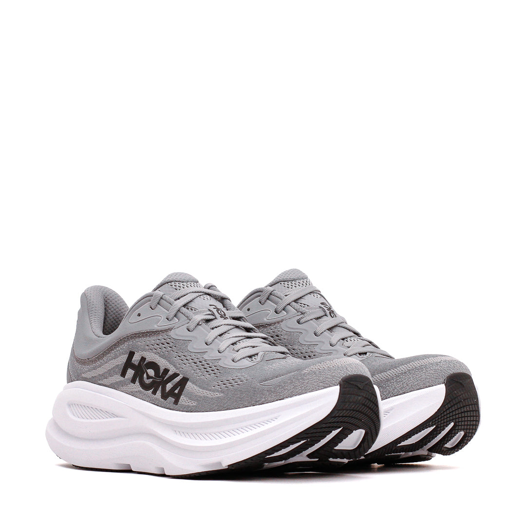 Hoka One One Men Bondi 9 Galactic Grey Stellar Grey 1162011-GCTC - FOOTWEAR - Canada