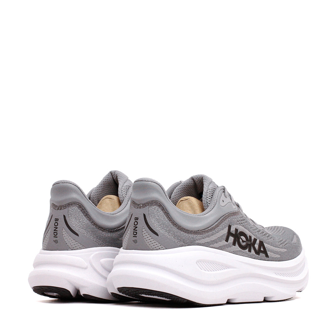 Hoka One One Men Bondi 9 Galactic Grey Stellar Grey 1162011-GCTC - FOOTWEAR - Canada