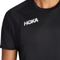 Hoka One One Men Glide Short Sleeve Black 1123725-BLK - T-SHIRTS - Canada