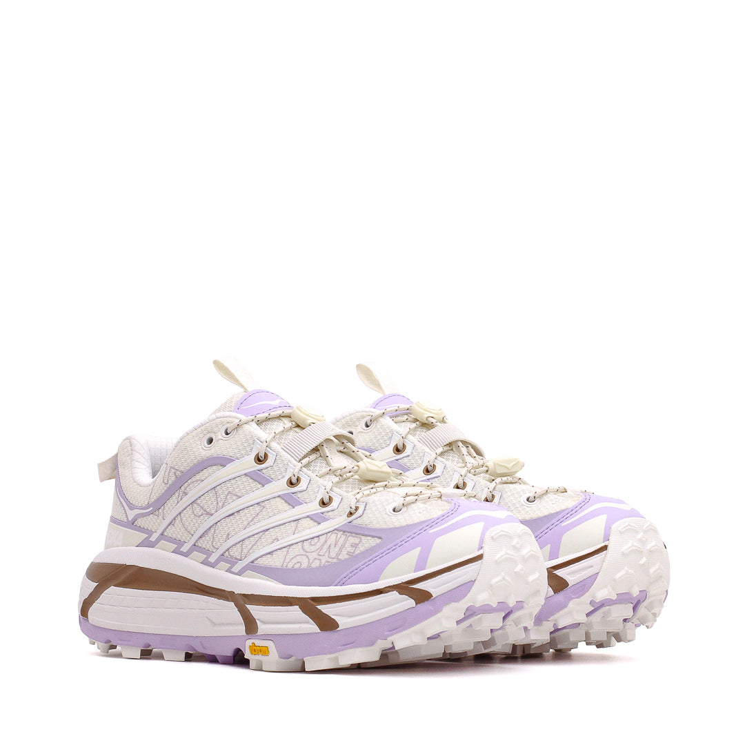 Hoka One One Men Mafate Three2 Wordmark Alabaster Iris Flower 1175490-ASF - FOOTWEAR - Canada