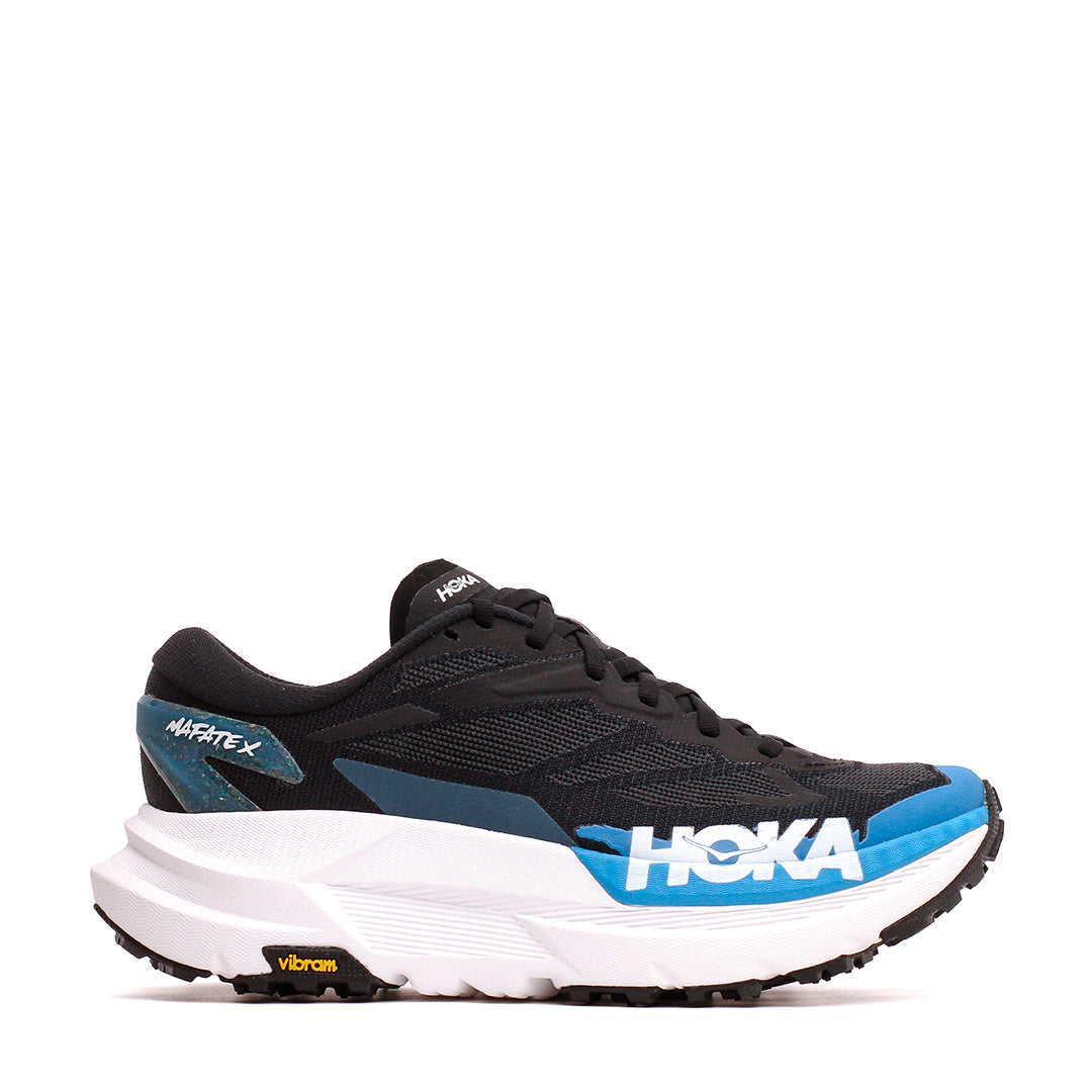 Hoka One One Men Mafate X Black Skyward Blue 1161990-BKSK - FOOTWEAR - Canada