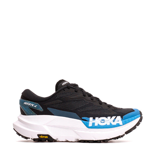 Hoka One One Men Mafate X Black Skyward Blue 1161990-BKSK - FOOTWEAR - Canada