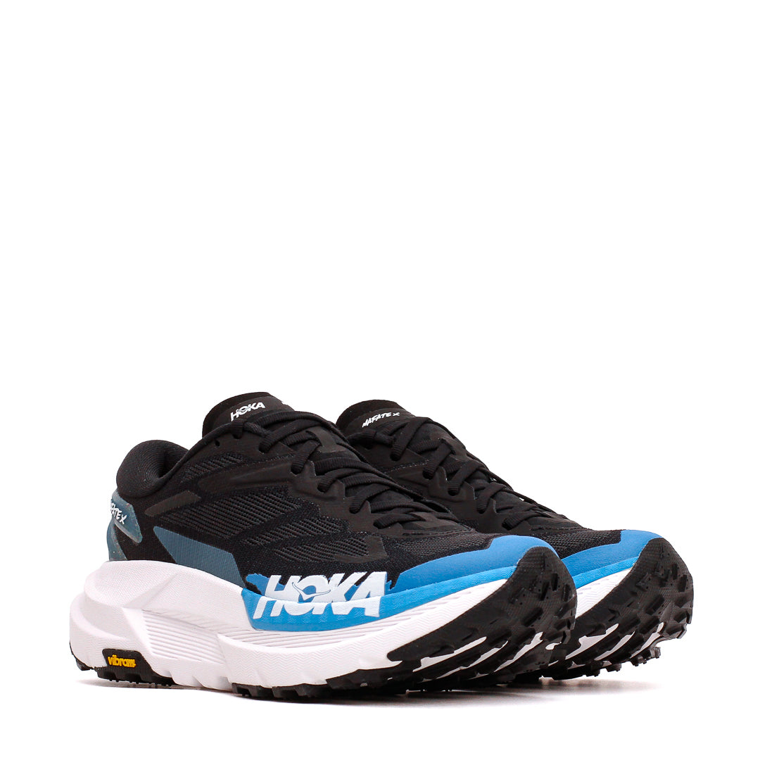 Hoka One One Men Mafate X Black Skyward Blue 1161990-BKSK - FOOTWEAR - Canada