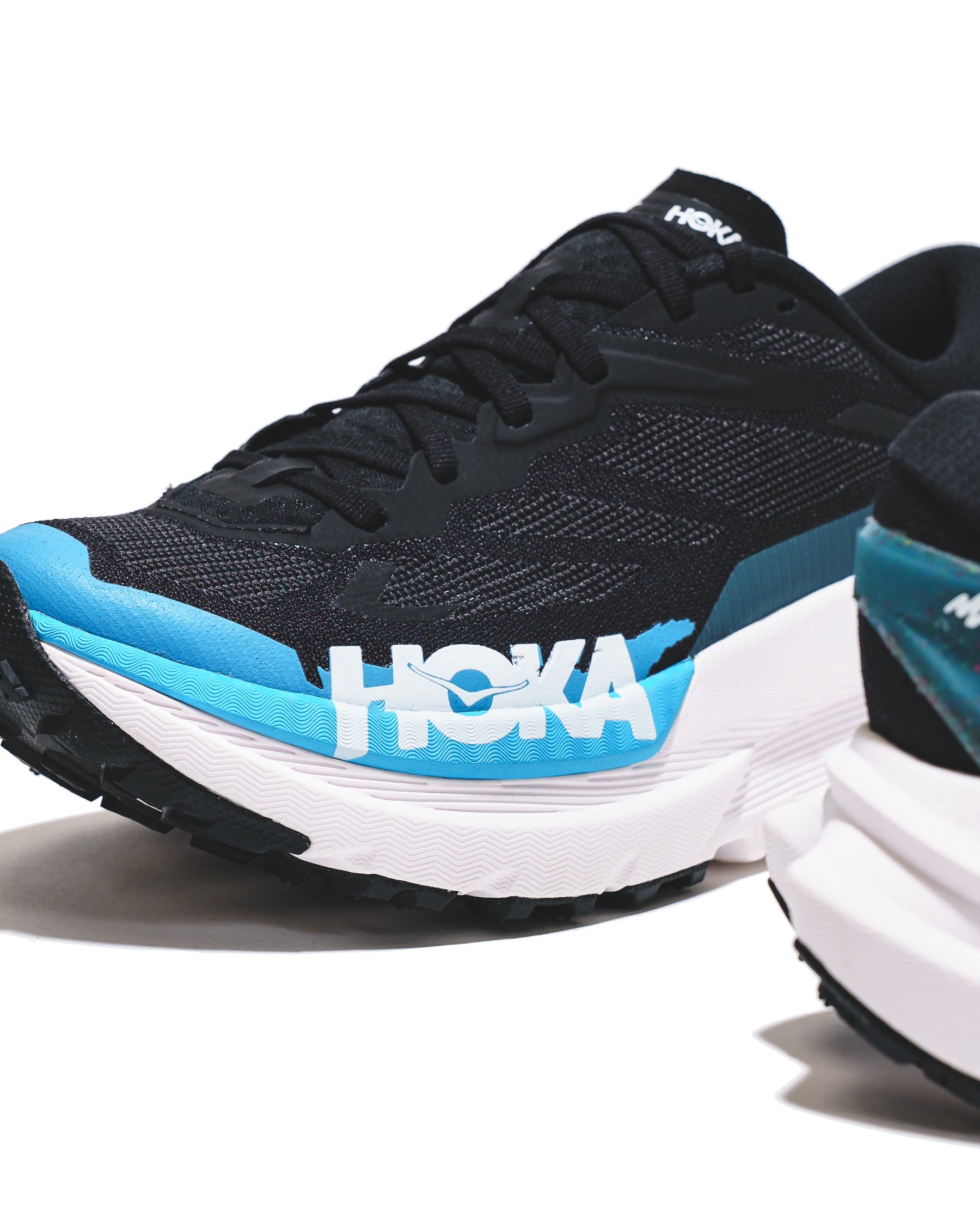 Hoka One One Men Mafate X Black Skyward Blue 1161990-BKSK - FOOTWEAR - Canada