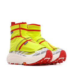 Hoka One One Men x Nicole McLaughlin Mafate Three2 White Neon Yellow 1153931-WNN - FOOTWEAR - Canada