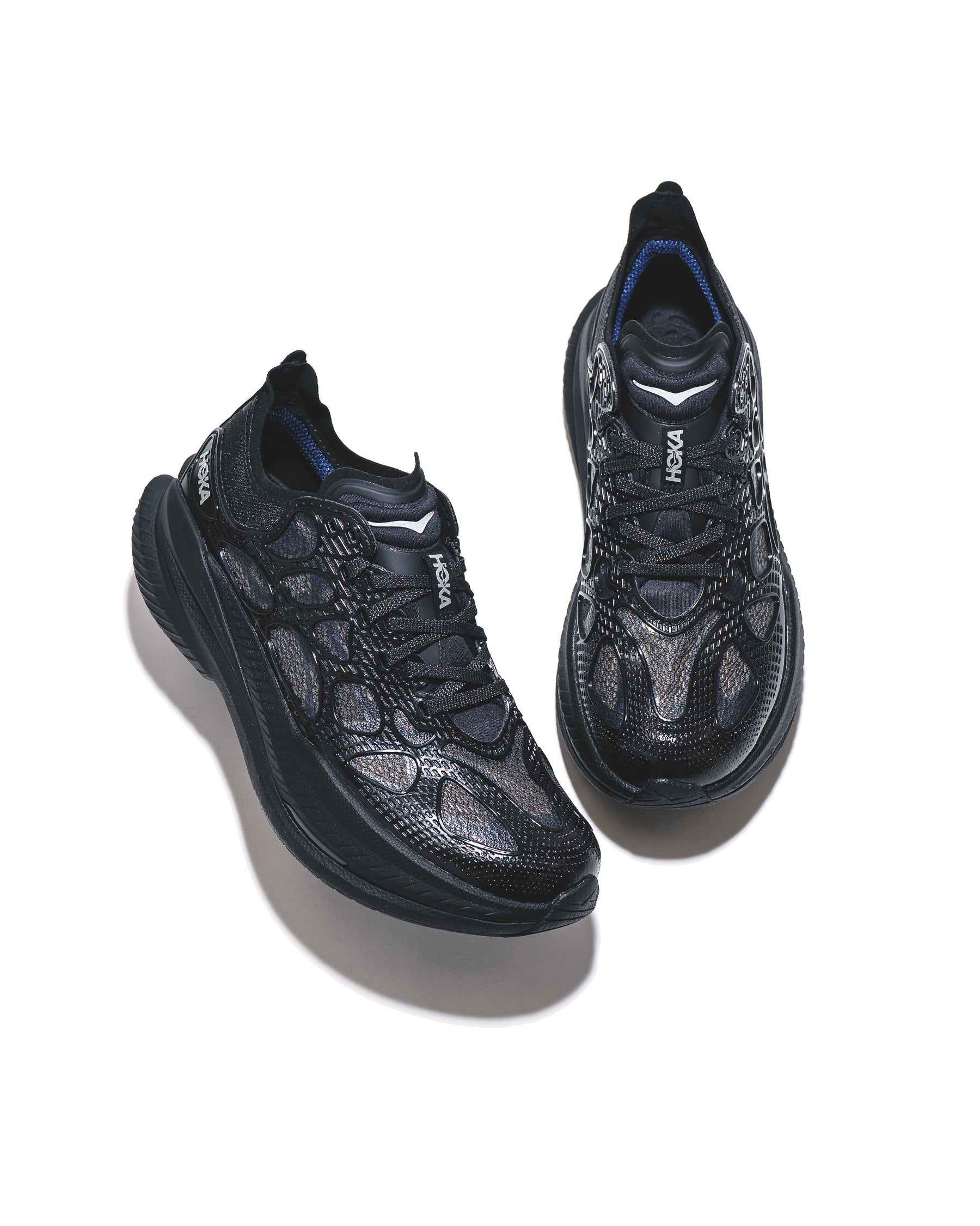 Hoka One One Unisex Mach X Caged Black Midnight Blue 1168932-BMD - FOOTWEAR - Canada