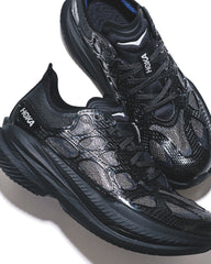 Hoka One One Unisex Mach X Caged Black Midnight Blue 1168932-BMD - FOOTWEAR - Canada