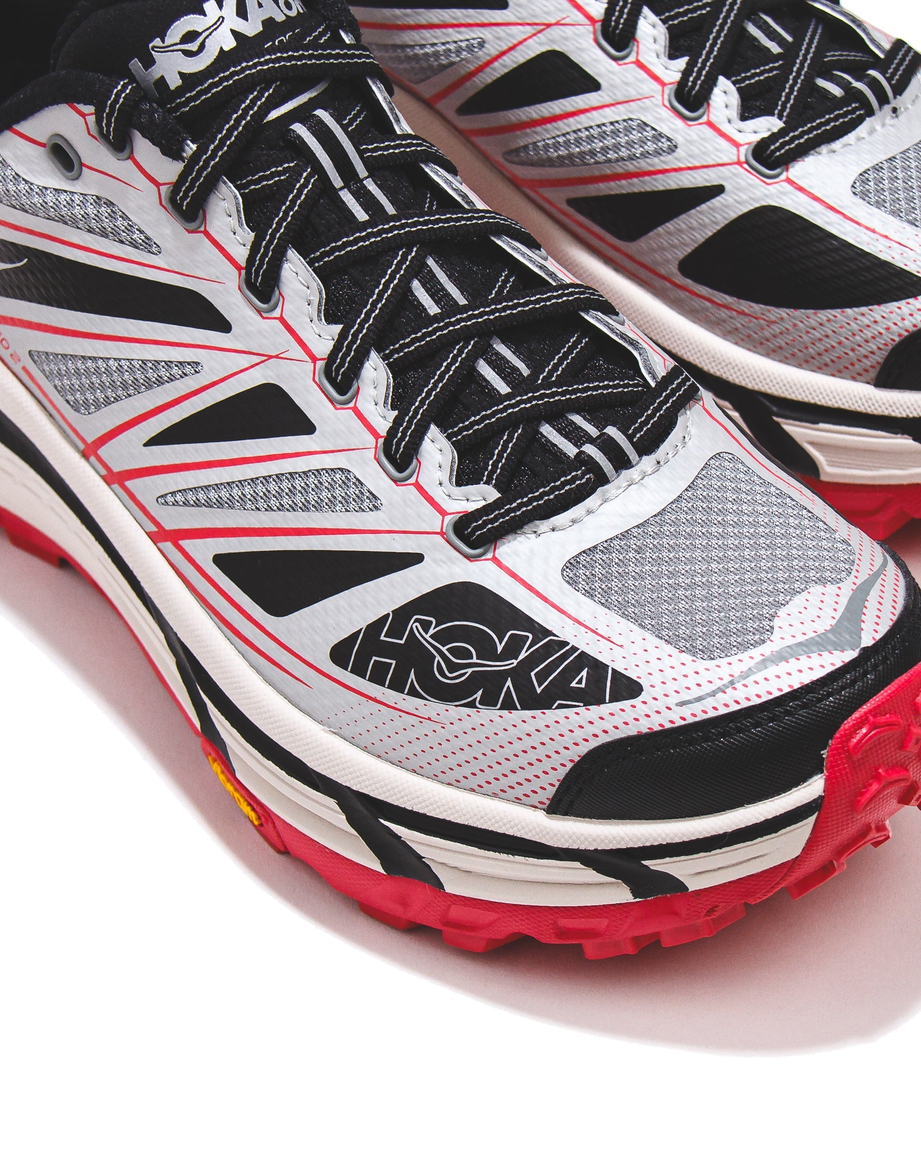 Hoka One One Unisex Mafate Speed 2 Galactic Grey Ruby Red 1126851-GTCG - FOOTWEAR - Canada