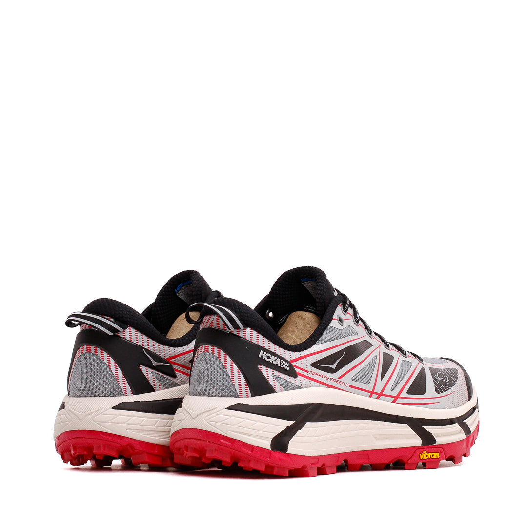 Hoka One One Unisex Mafate Speed 2 Galactic Grey Ruby Red 1126851-GTCG - FOOTWEAR - Canada