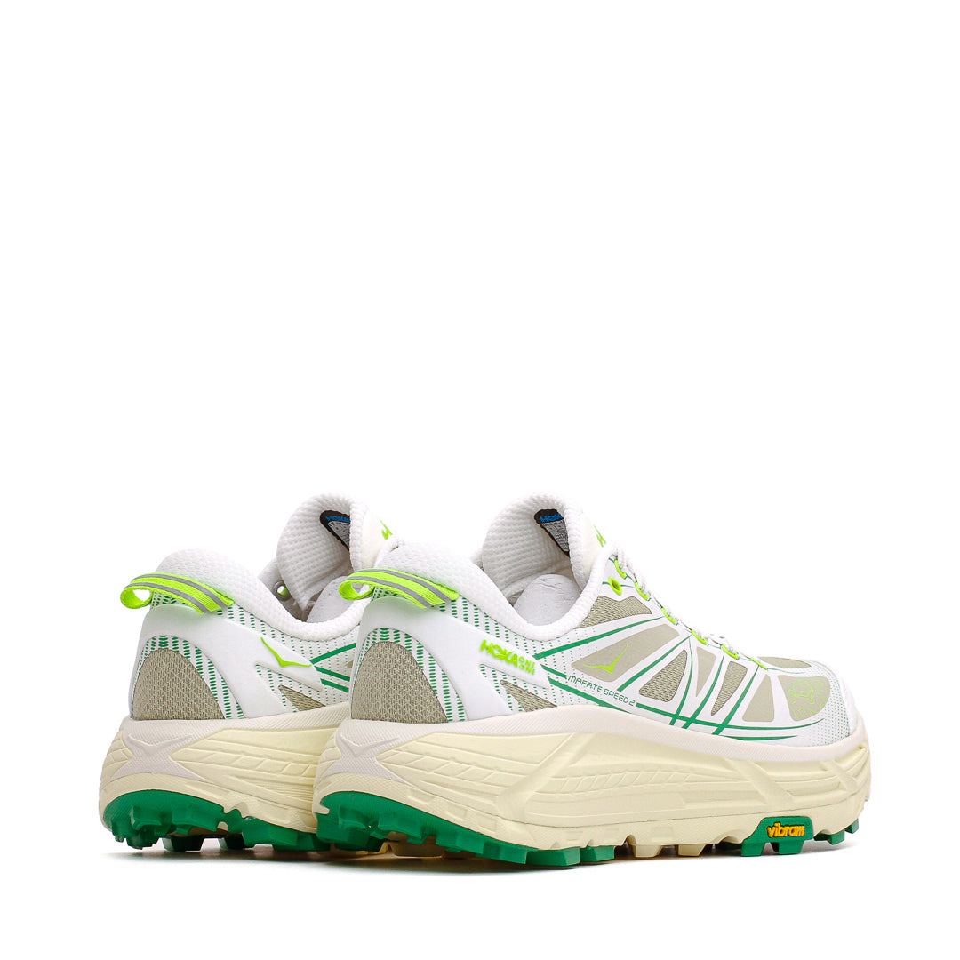 Hoka One One Unisex Mafate Speed 2 White Fresh Cut Grass 1126851-WTFR - FOOTWEAR - Canada