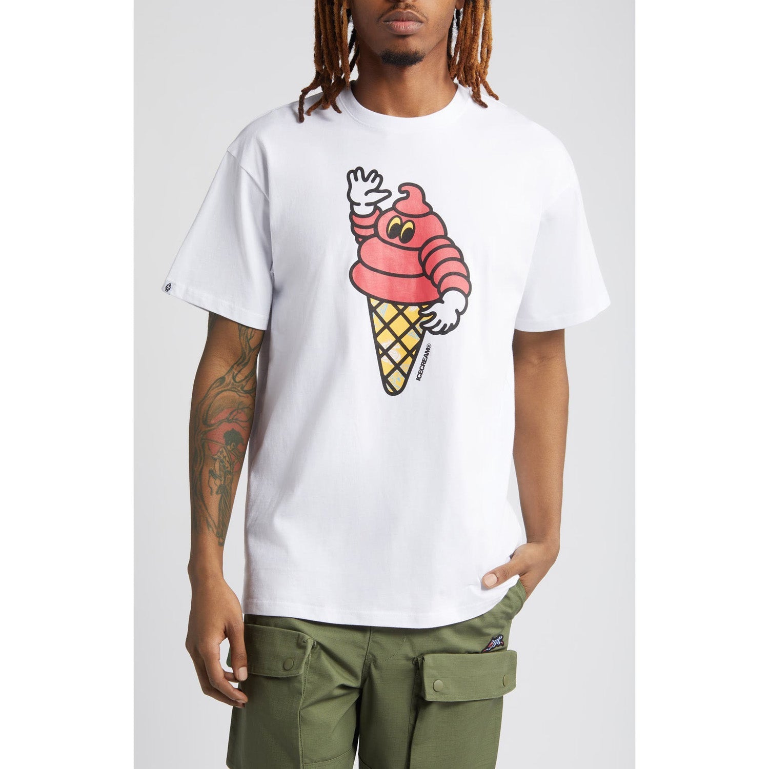 ICECREAM Men Puffy SS Tee White - T - SHIRTS Canada