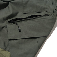 LAKH Big Pocket in pockets Cargo Pants Olive - BOTTOMS - Canada