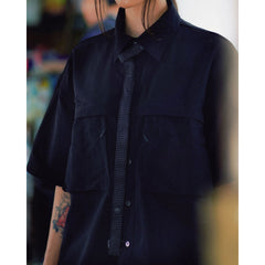 LAKH Breathable Western Field Shirt Black - TOPS - Canada