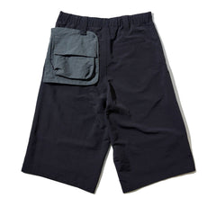 LAKH Conversion Flared Half-Pants Black - BOTTOMS - Canada