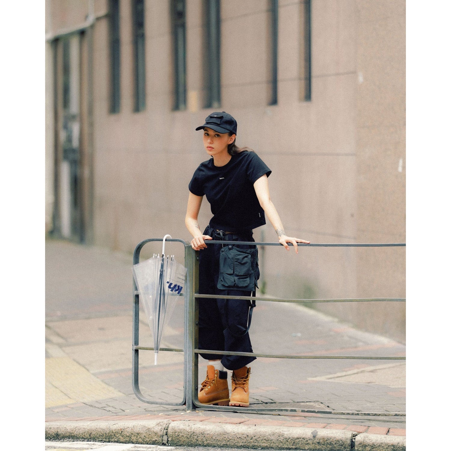 LAKH Conversion Flared Half-Pants Black - BOTTOMS - Canada