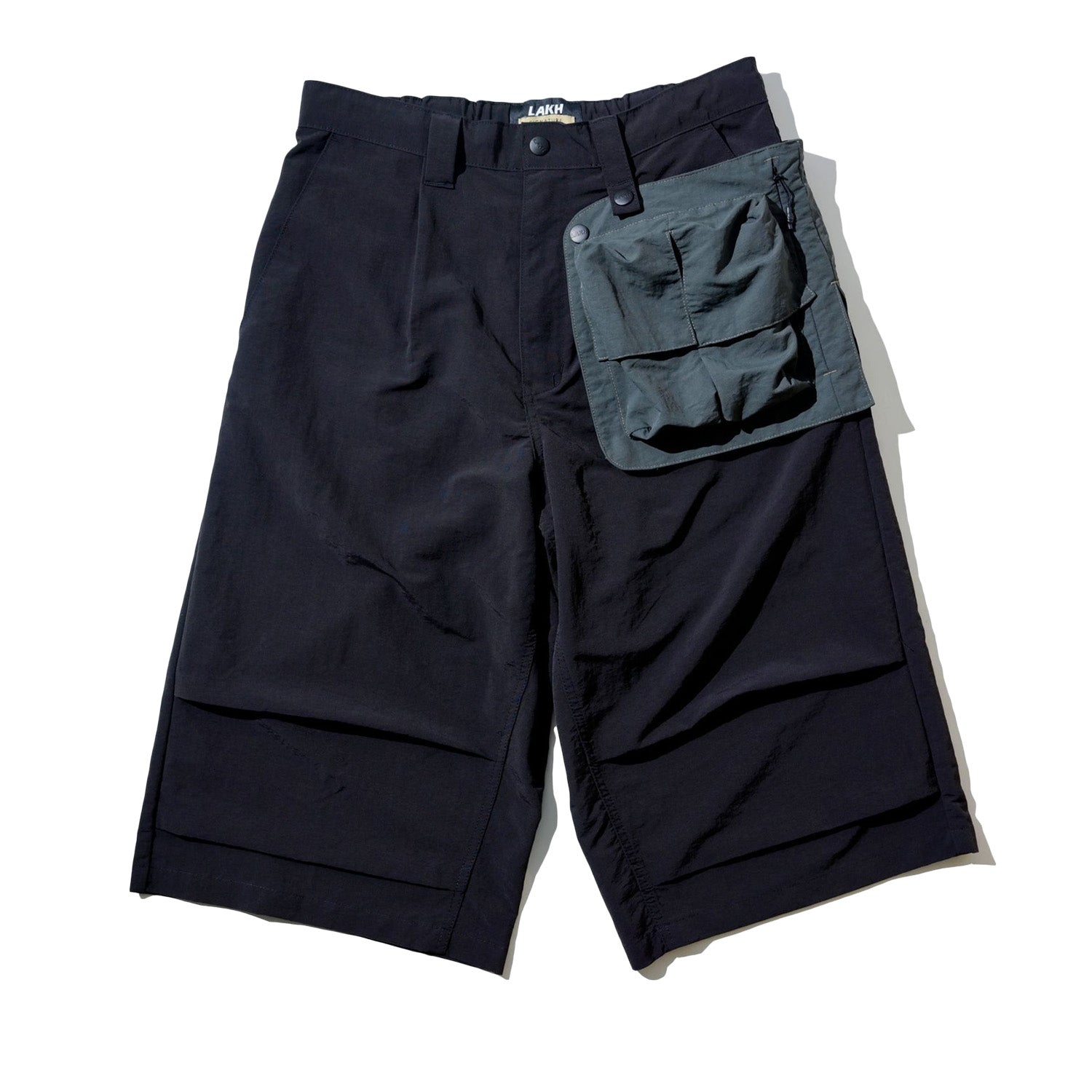 LAKH Conversion Flared Half-Pants Black - BOTTOMS - Canada