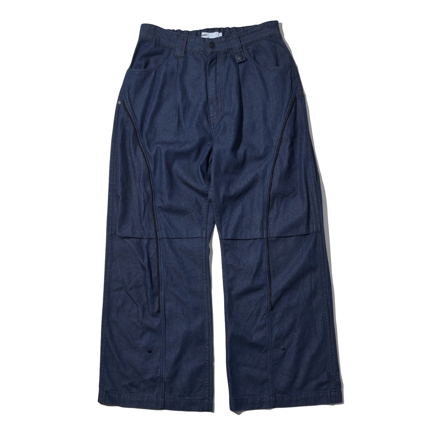 LAKH Detachable Ten Pockets Cargo Pants Denim Navy - BOTTOMS - Canada