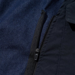 LAKH Detachable Ten Pockets Cargo Pants Denim Navy - BOTTOMS - Canada