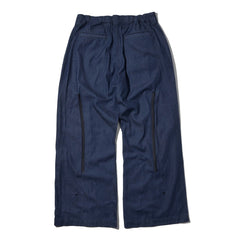 LAKH Detachable Ten Pockets Cargo Pants Denim Navy - BOTTOMS - Canada