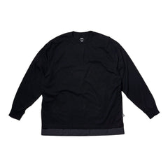 LAKH Distressed Patch Layering Tee Black - T-SHIRTS - Canada