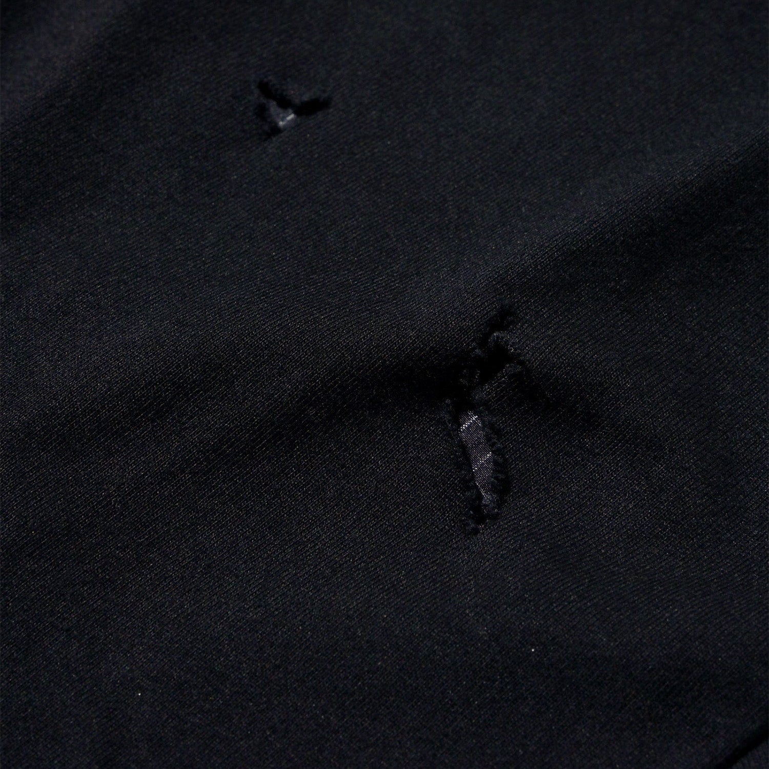 LAKH Distressed Patch Layering Tee Black - T-SHIRTS - Canada