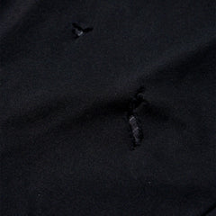 LAKH Distressed Patch Layering Tee Black - T-SHIRTS - Canada