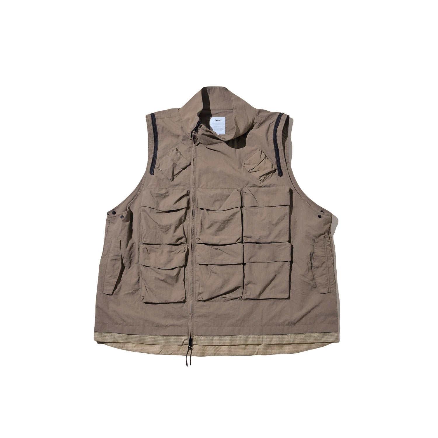 LAKH Double-way Detachable Vest Jacket Kahki - TOPS - Canada