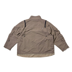 LAKH Double-way Detachable Vest Jacket Kahki - TOPS - Canada