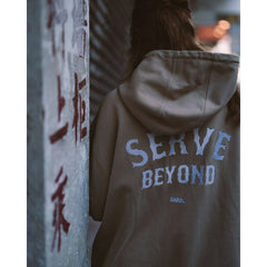 LAKH Embroidery Hooded Sweatshirt Ash - SWEATERS - Canada