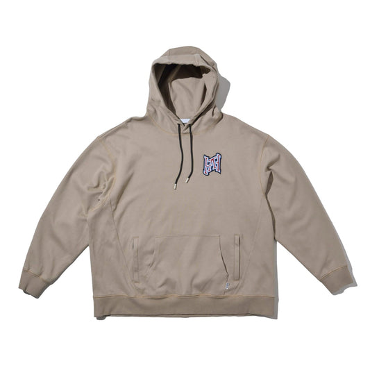 LAKH Embroidery Hooded Sweatshirt Ash - SWEATERS - Canada